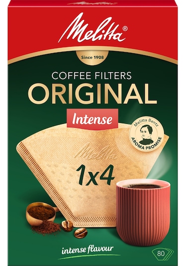 Melitta 1x4 Original Intense Kahve Filtre Kağıdı - 80 Adet