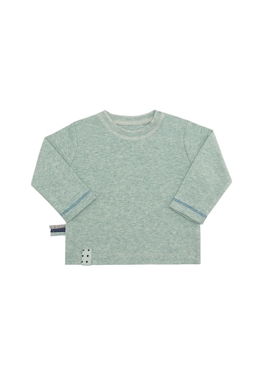 Organicera Organik Uzun Kollu Tshirt,Aqua ((435388678) Çok Renkli