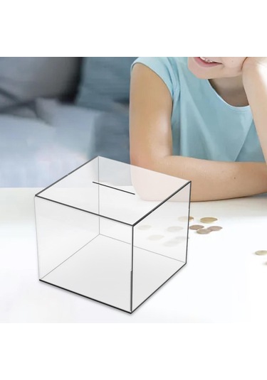 Dolıty Para Kumbarası Kumbara Çocuklar Saklama Kutusu, Kişisel 12cmx12cmx12cm