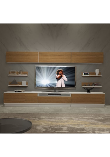Decoraktiv Trendstyle 8ys Mdf Tv Ünitesi Tv Sehpası Beyaz - Ceviz
