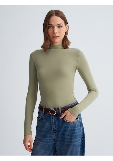 Dilvin 31433 Dik Yaka Top-çağla Çağla