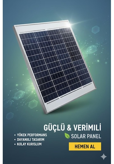 Ortec 75 W Monokristal Güneş Paneli Ort75p-k