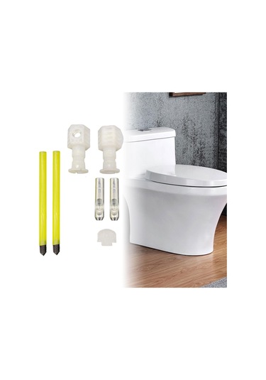 Suntek Klozet Oturağı Vidası 400kg Yük Kapasitesi Donanımı Üstten Monteli