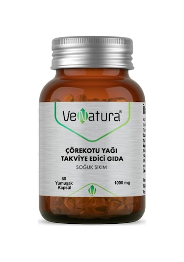 Venatura Çörekotu Yağı 60 Yumuşak Kapsül