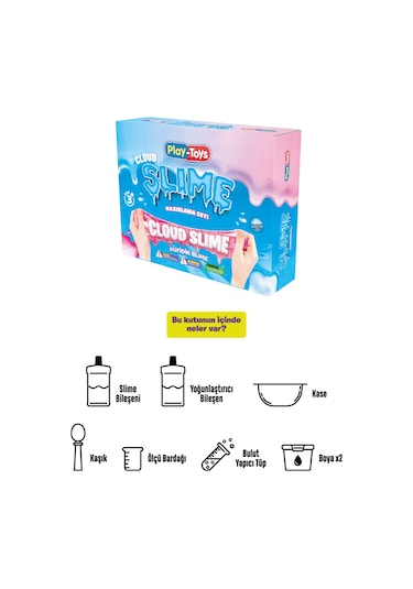 Cloud Slime - Pufidik Slime Hazırlama Seti PEMBE