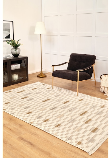 Kaşmir Halı 7/24 Luna Glow 80x150 CM Salon Mutfak Halısı Kilim