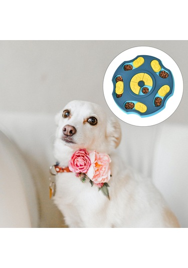 Suntek Köpek Yapboz Oyuncak Yavaş Besleyici Evcil Mavi