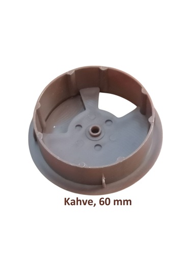 Adilon Masa Üstü Kablo Kanalı Deliği Kapağı Kahverengi Masa Kapağı 6 Cm 5 Adet