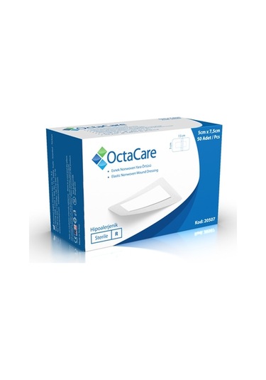 Octacare 20507 Steril Esnek Yara Örtüsü 5cm x 7,5cm 50 Adet