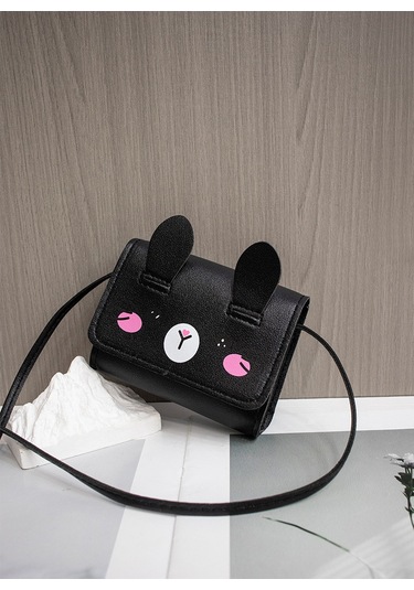 Sevimli Mini Omuz Askılı Bozuk Para Kadın Kız Çocuk Çantası Beyaz