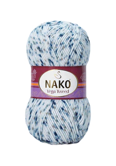 5 Adet Vega Tweed Premium Akrilik El Örgü İpi Yünü No: 31924 RYL-NWNKVT31924-5