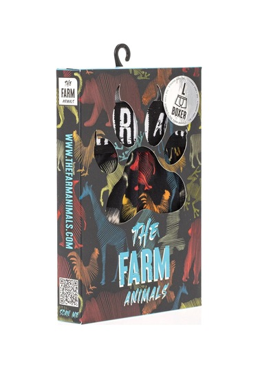 Farm Animals All Animals Desenli Boxer Çok Renkli