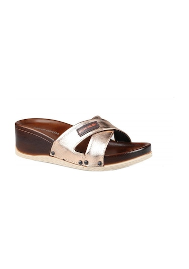 Pierre Cardin Pc-3217 Ortopedik Gold Kadın Terlik
