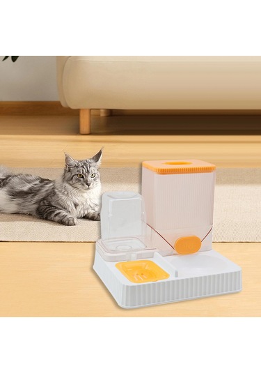 Suntek Otomatik Kedi Tiryakisi Besleyici Pet Kasesiz-portakal