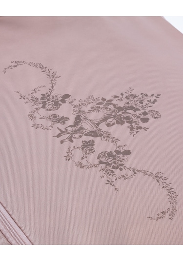 Madame Coco Çiçek Desen Baskılı Hurç - Pudra - 64x41x35 Cm 8684427121498 Pudra