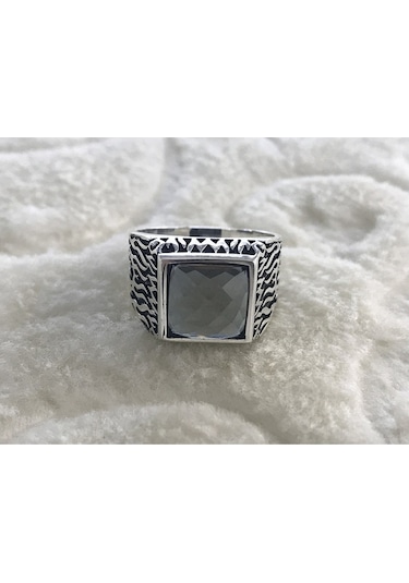 Sultanit Taşlı 925 Ayar Erkek Gümüş Yüzük