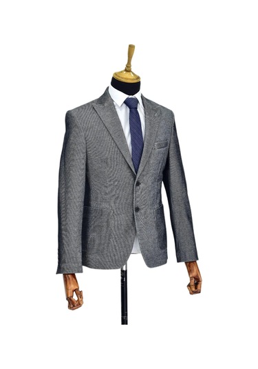 Erkek Tek Spor Ceket Çift Yırtmaçlı Bgl-st04512 Lacivert