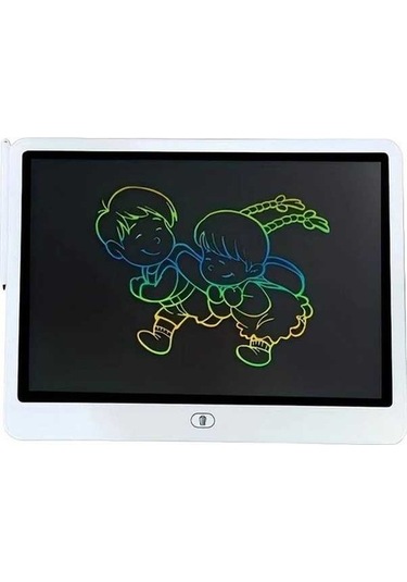 Trendooze 13 Inç Lcd Tahta Yazı Tahtası Sunshine022 Beyaz Tek Tuşla Silinebilir Çizim Tahta Beyaz