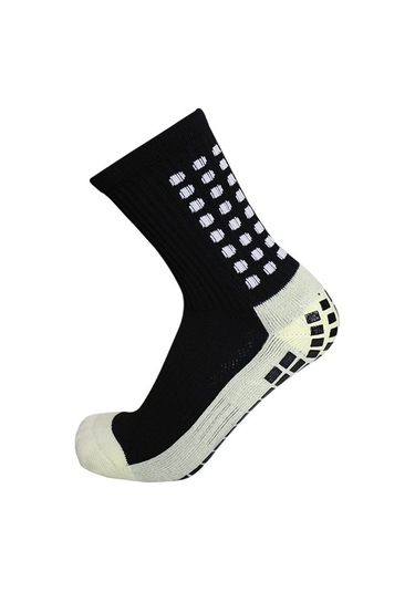 Geeroyoo Futbol Basketbol Çorapları: Orta Boy, Punto Lastik Kayma Engeli, Kare Fırça Tabaka, Kalın Havlu Tabanlı, Sarı Çok Renkli