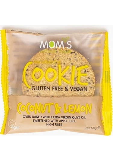 Mom's Natural Foods Natural Foods Lemon & Coconut Cookies