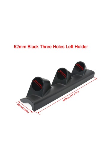 Hd Araç Gösterge Pod Evrensel Siyah Tekli Çiftli Üçlü Araç Gösterge Tutucu Sol El Direksiyonlu Araçlar İçin 2 İnç 52mm Gösterge Aksesuarları