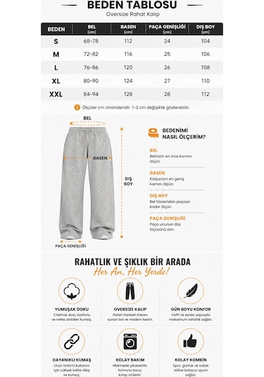 Tarz Cool Erkek Oversize Eşofman Altı Bağcıklı Rahat Kalıp Günlük Basic Jogger Pantolon Gri