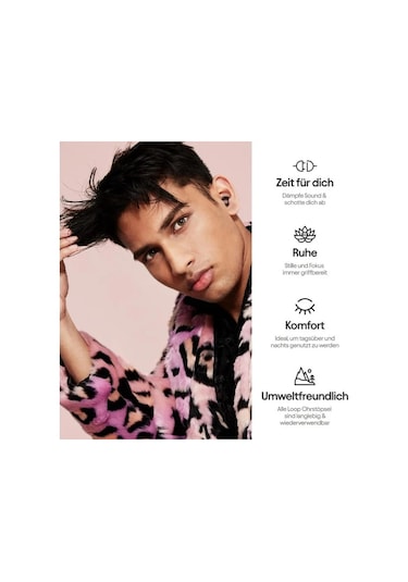 Loop Experience - Gürültü Azaltıcı Kulak Tıkacı 18 Db - Kulak İçi İşitme Koruması - Siyah