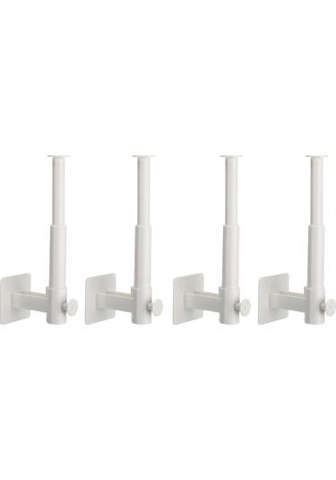 Konesam Mutfak Kapak, Kesme Tahtası, Mendil Depolama İçin Uç Genişletilebilir, Delme Yok, Su Geçirmez, Saçma Tutucu Duvar Rakı 4 Adet Siyah