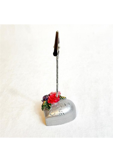 6917 El Yapımı Kalpli Dekoratif Kapaklı Mini Kutu Ve Notluk 2'li Set