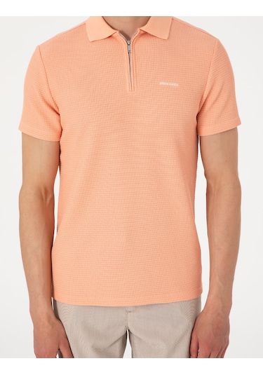 Pierre Cardin Erkek Somon Tişört 50310202-vr047 Somon