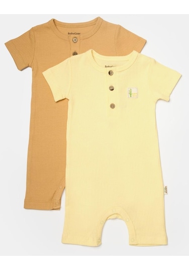 BabyCosy 2 Li Kısa Kollu Tulum Csyb9037 001