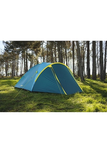 Bestway Hb047 Activeridge Su Geçirmez Çift Kat 4 Kişilik Çadır Mavi