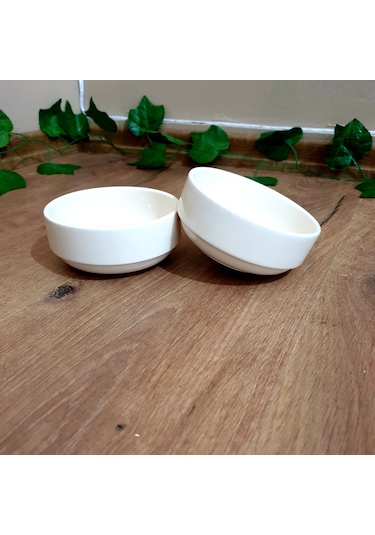 Seramik Kase Krem Rengi Çok Amaçlı Kap Çap 12 Cm Hacim 236 Ml