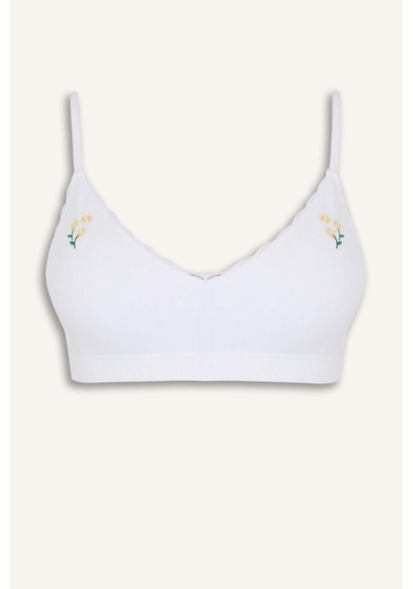 Defacto Kadın Çiçekli 2li Takım Sütyen Külot -fall İn Love E6599ax25smer98 Ekru