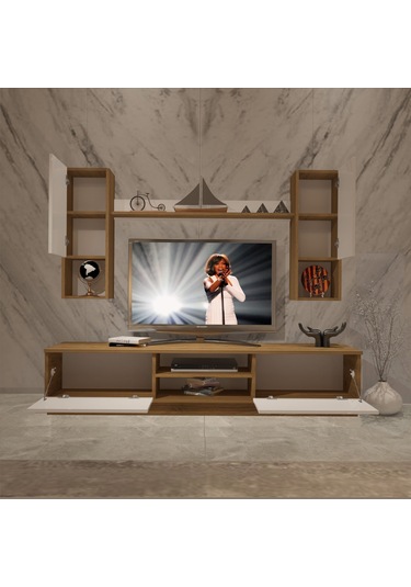 Decoraktiv Eko 5dab Mdf Dvd Tv Ünitesi Tv Sehpası Pera - Beyaz