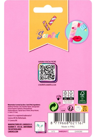 Create It Süslü Dudak Parlatıcısı - Pembe - Candy Explosion