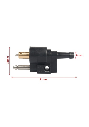 8mm Dıştan Takma Dış Yağ Borusu Erkek Konnektör 6g1-24305-05 Siyah