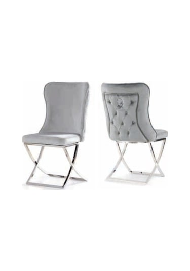 Bera Elit Ayak Gri Eylül Sandalye Gri