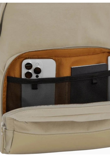 Lojel Semo Backpack Deri Detaylı 18l Günlük Ve Iş Sırt Çantası Bej 2