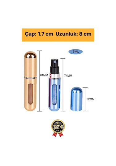 Özel Üretim Pratik Otomatik Doldurulabilir Taşınabilir Atomizer Seyahat Mini Cep Parfüm Şişesi 5 Ml