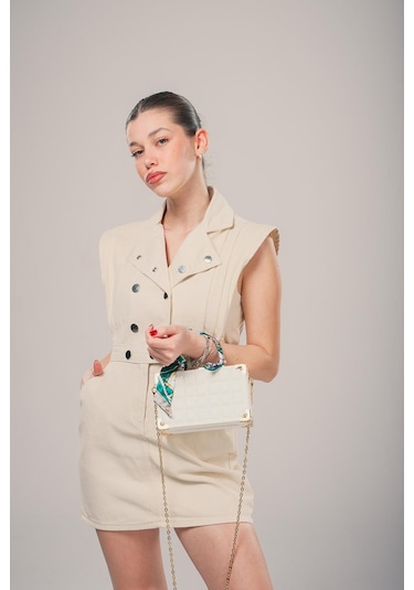 Ççs Kadın 17868 Omuz Ve Kol Çantası Beyaz