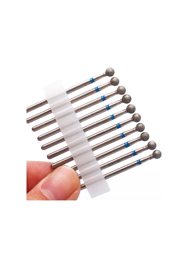 10 Adet Elmas Freze Kesicisi Tırnak Matkap Ucu Elektrikli Manikür Makinesi Tırnak Eti Temiz Dosyaları Ekipman Aksesuarları Araçları Violet