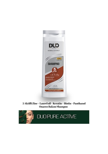Duo Pure Active Herbal Extract Onarıcı Şampuan 400 ML