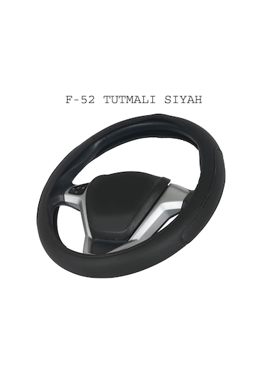 Geçmeli Deri Direksiyon Kılıfı Tutmalı Spor Model