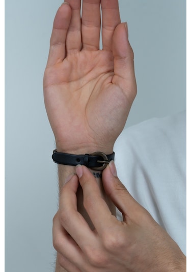 Deri Erkek Bileklik Tokalı Boyu Ayarlanabilir Ydb12 Çok Renkli