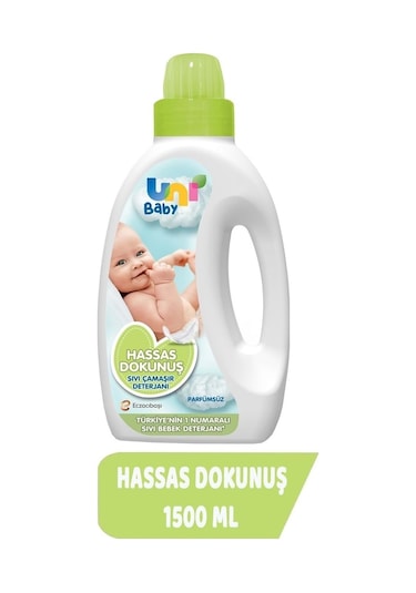 Uni Baby Çamaşır Deterjanı Sensitive 1500ml Hassas Dokunuş -yeşil -2 Li Set 100 ML
