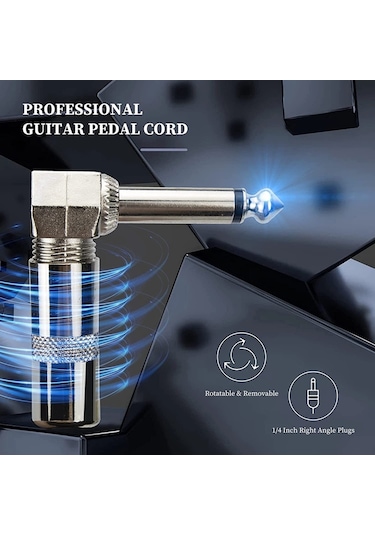 Sones Tek Blok Ses Enstrümanı Elektrik Gitar Efekt Hattı, Kablo Uzunluğu: 15 Cm Kare Başlık Gümüş