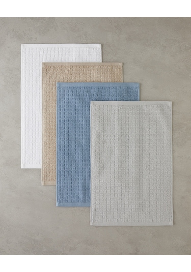 English Home Chequer Pamuk El Havlusu 30x45 Cm Mavi Mavi