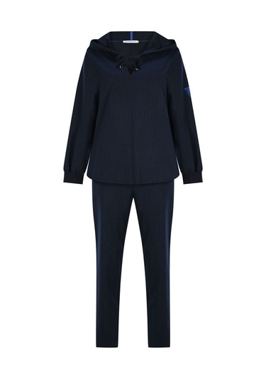 Kadın Kapüşonlu Rahat Eşofman Takım Frn6100 Siyah