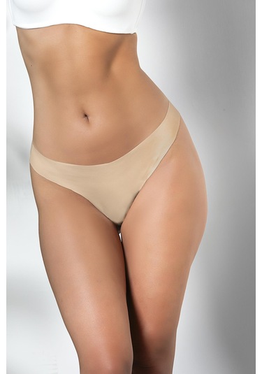 3'lü Paket Dikişsiz, İz Yapmaz, Lazer Kesim, String Külot Cappucino Mgp21262 Cappucino